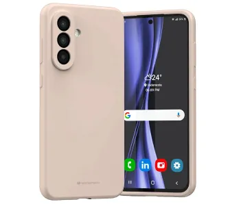 Etui Mercury Silicone do Galaxy A36 Różowo-piaskowy