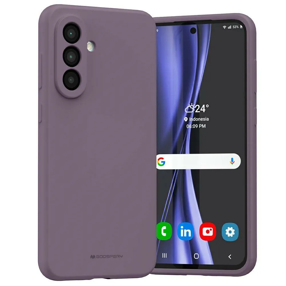 Etui Mercury Silicone do Galaxy A36 Fioletowy