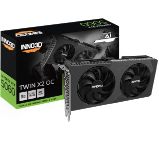 Inno3D GeForce RTX 5060 Twin X2 OC V2 8GB GDDR7 128bit DLSS 4 - Kup na Raty - RRSO 0%