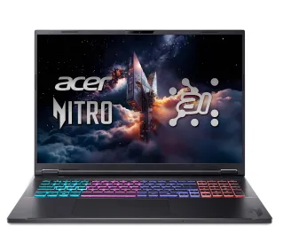 Acer Nitro 18 AI AN18-61 18" 165Hz Ryzen AI 7 350 32GB RAM 1TB Dysk SSD RTX5060 DLSS4 Czarny Funkcje AI