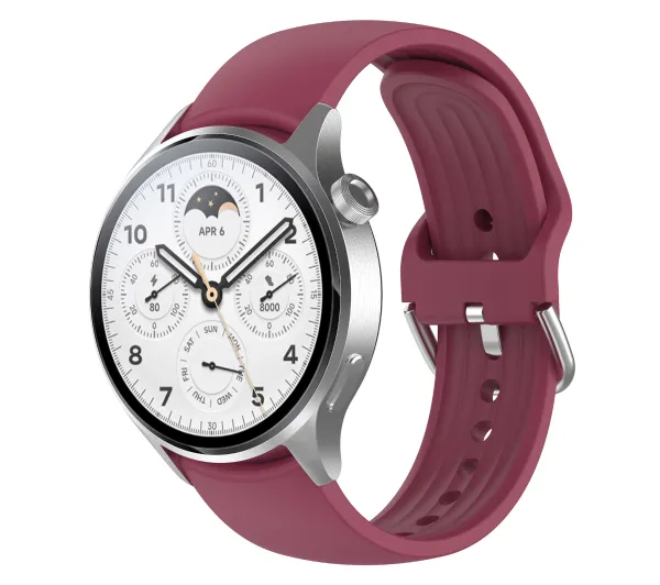 Bizon Strap Watch Silicone Pro do Xiaomi Watch S1 Pro Ciemny fioletowy