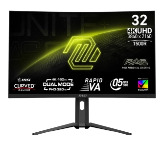 Monitor MSI MAG 321CUPDF 32" 4K Rapid VA Dual Mode 160Hz/320Hz 0,5ms Zakrzywiony Gamingowy