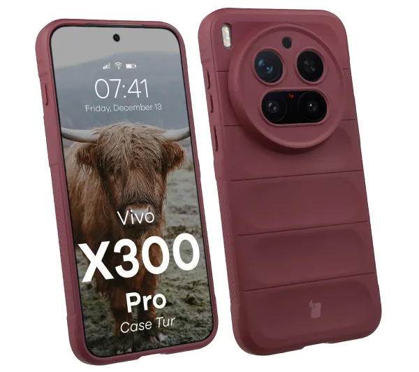 Bizon Tur do Vivo X300 Pro Burgundowy