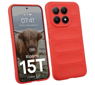 Etui Bizon Tur do Xiaomi 15T Czerwony