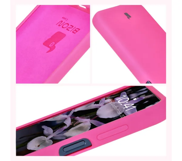 Bizon Soft Case do Samsung Galaxy M35 5G Neonowo-różowy