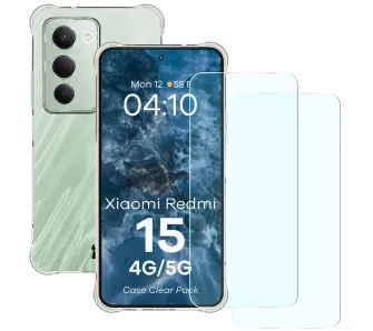Etui Bizon Clear Pack do Xiaomi Redmi 15 4G / 5G Przezroczysty