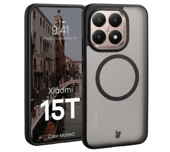 Etui Bizon MatteO do Xiaomi 15T Przydymiony-czarny