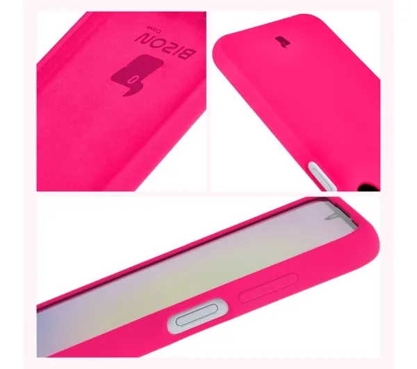 Bizon Soft Case do Samsung Galaxy A25 5G Neonowo-różowy