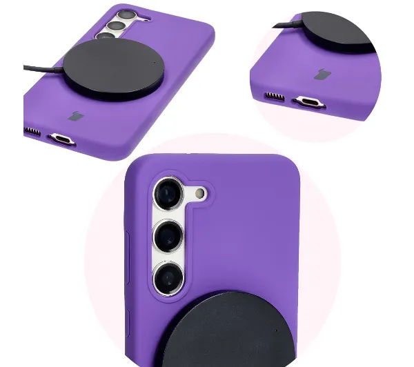 Bizon Soft Case do Samsung Galaxy S23 Fioletowy