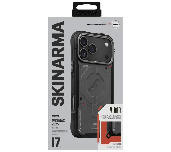 Skinarma Vigor MagSafe do iPhone 17 Pro Max Grafitowy