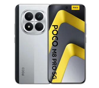 Smartfon POCO M8 Pro 5G 12/512GB 6,83" 120Hz 50Mpix Srebrny