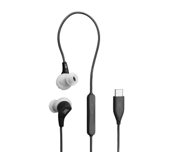 Słuchawki przewodowe JBL Endurance Run 3C USB-C Dokanałowe Mikrofon Czarno-szary