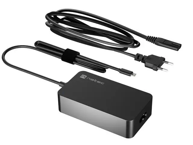 Zasilacz do laptopa Natec Grayling GaN USB-C PD 65W