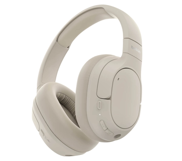 Belkin SoundForm Isolate Nauszne Bluetooth 5.4 Piaskowy