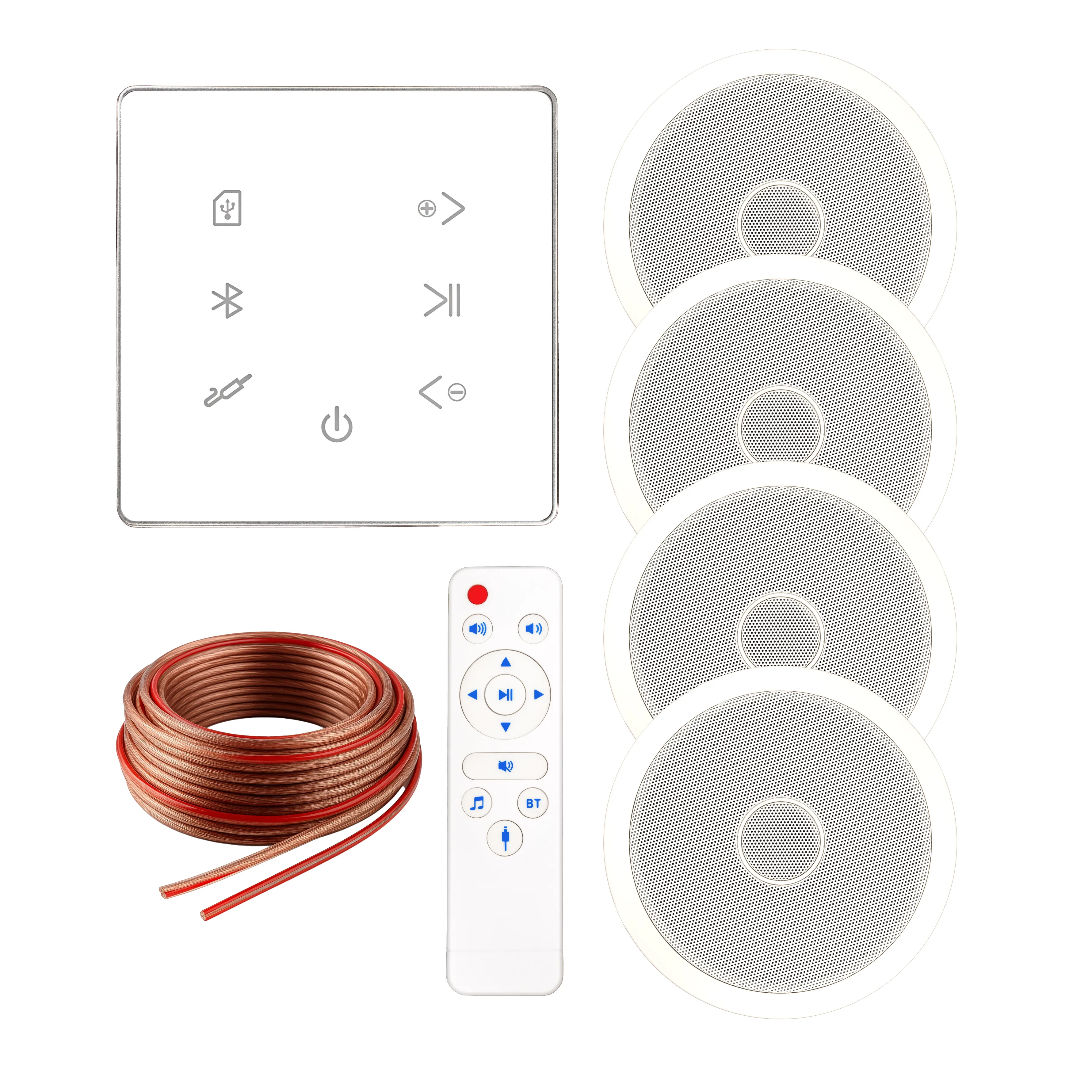 Zestaw nagłośnienia sufitowego Musicmate MM-SN300-W InvisiaSound