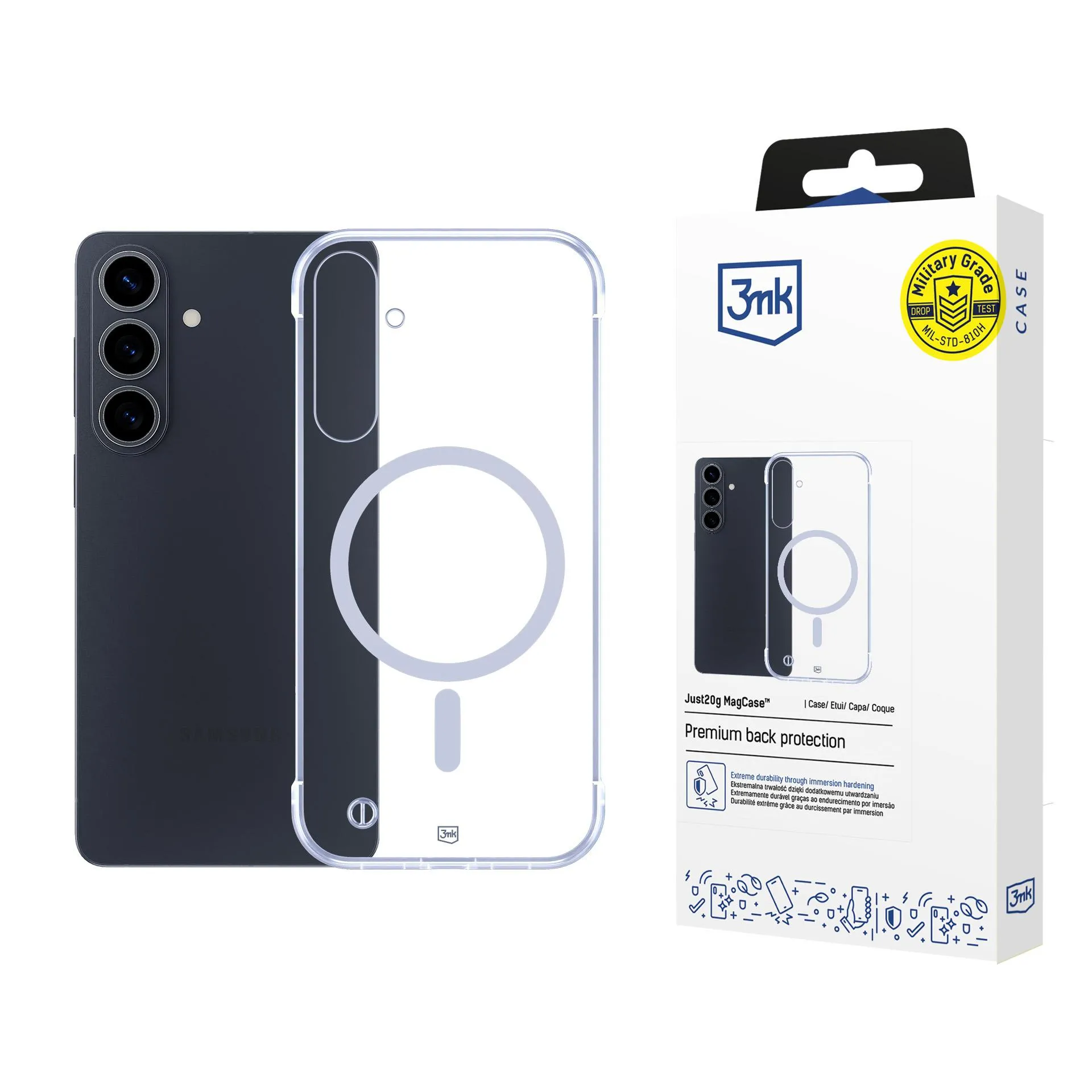 Etui 3mk Just20g MagCase do Galaxy S26+ Przezroczysty