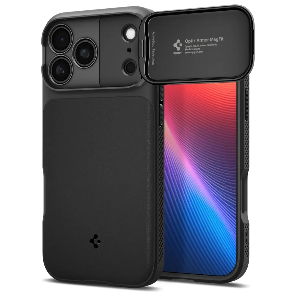 Etui Spigen Optik Armor Mag MagSafe do iPhone 17 Pro Max Czarny