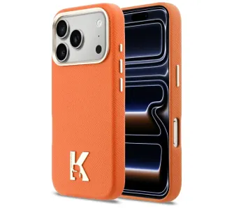 Etui Karl Lagerfeld Karl Head Logo MagSafe do iPhone 17 Pro Pomarańczowy