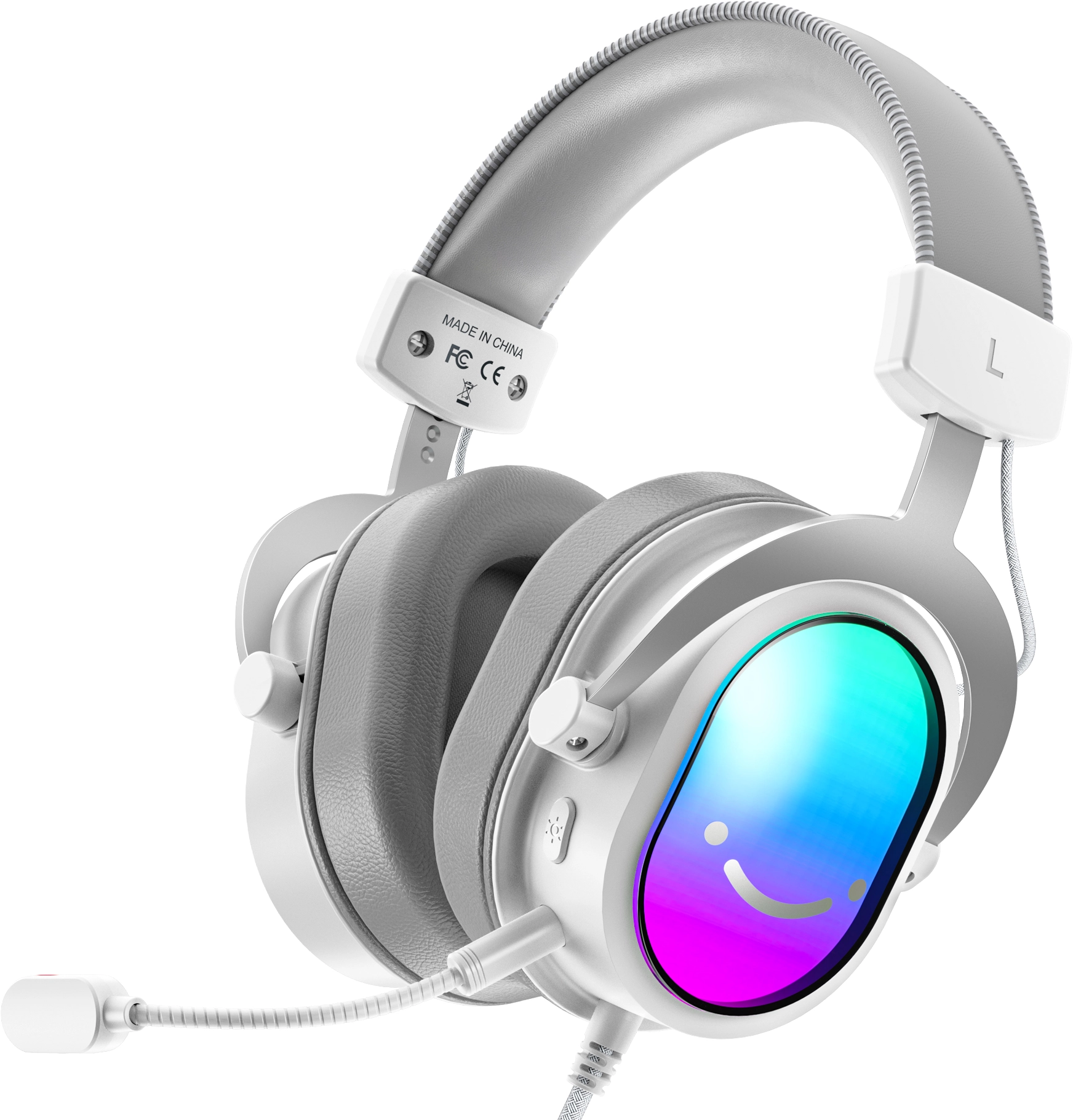 Słuchawki przewodowe z mikrofonem Fifine AmpliGame H16 Nauszne Biały