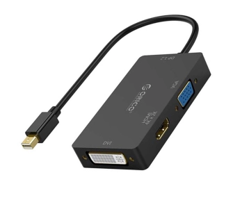 Adapter Orico XD-MDFHDV4-BK-BP Mini DisplayPort - VGA/DVI/HDMI