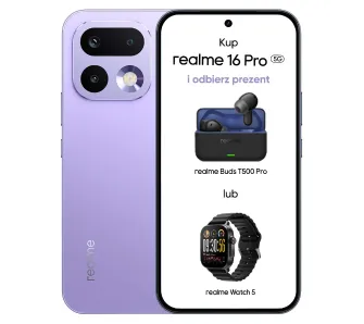 Smartfon realme 16 Pro 5G 8/512GB 6,78" 144Hz 200Mpix Fioletowy