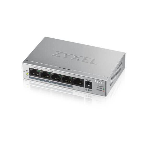 Switch ZyXEL GS1005HP-EU0101F Srebrny