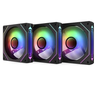 Zestaw wentylatorów Krux Corvus 120 ARGB 120mm 3szt. Czarny