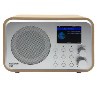 Radioodbiornik Ferguson i101 Radio FM DAB+ Internetowe Bluetooth Srebrno-brązowy
