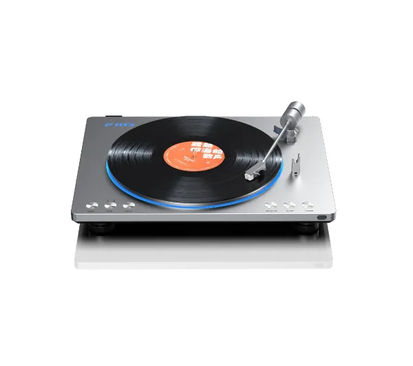 Gramofon FIIO TT13 Srebrny Automatyczny, Napęd paskowy, Przedwzmacniacz, Prędkość odtw. 33 1-3, 45 obr.-min