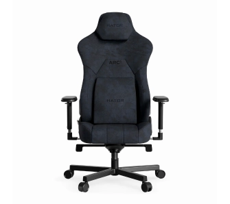 Fotel Hator Arc 3 Velour XL Gamingowy do 180kg Tkanina Czarny