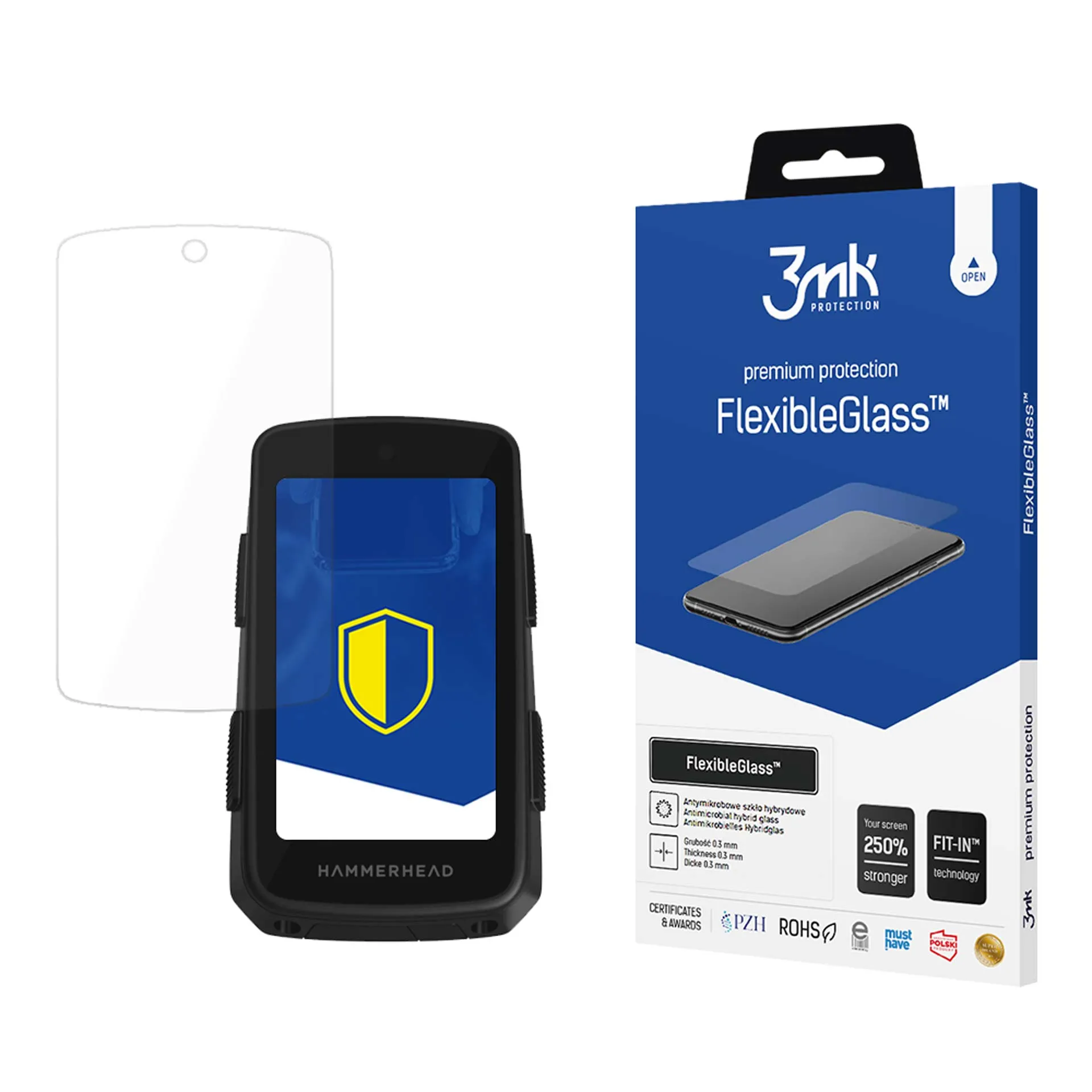 Szkło hybrydowe 3mk FlexibleGlass do Hammerhead Karoo 3