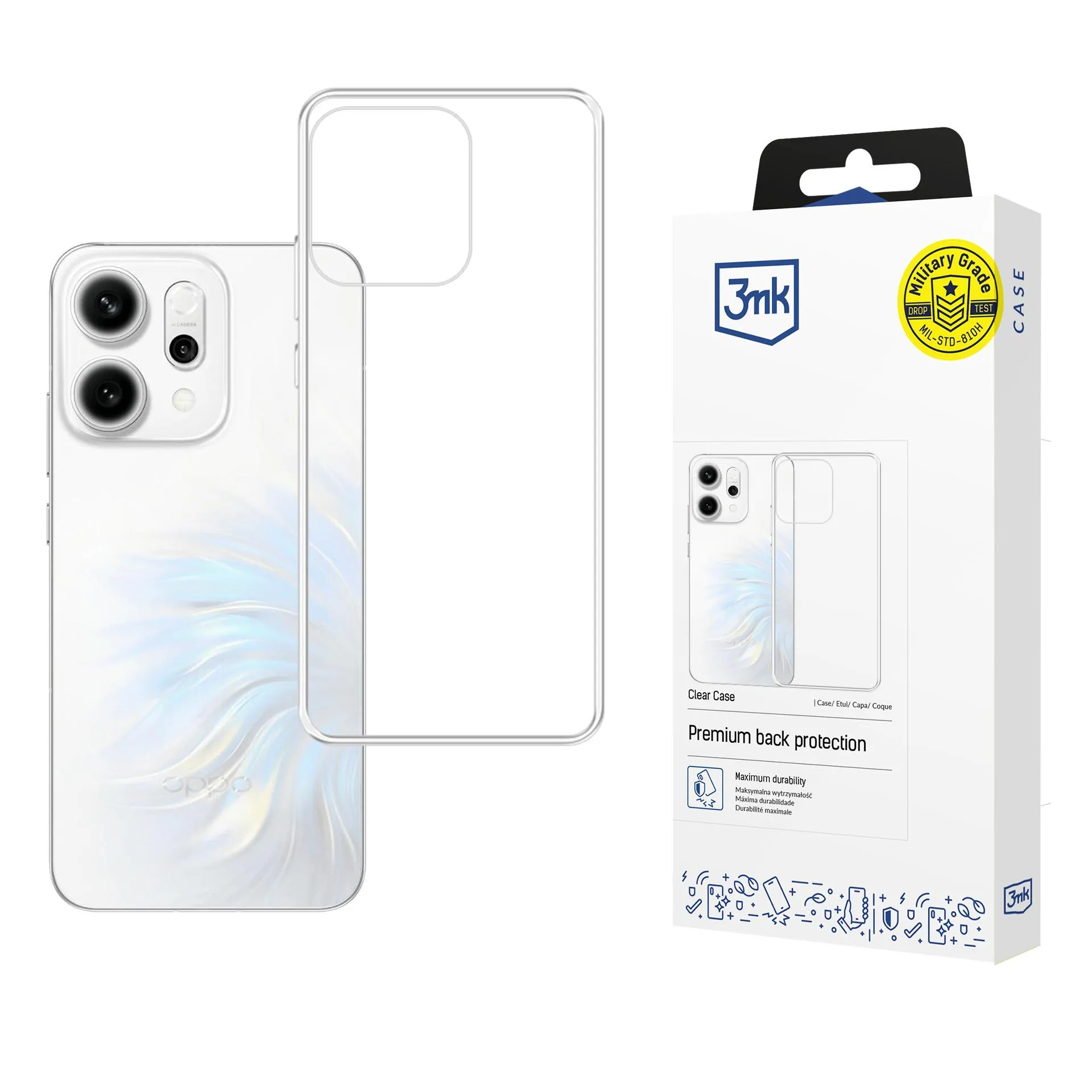 Etui 3mk Clear Case do Oppo Reno 14 Przezroczysty