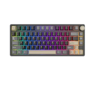 Klawiatura mechaniczna Royal Kludge RK-R75 Phantom Silver Switch Czarno-Szary