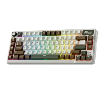 Klawiatura mechaniczna Royal Kludge RK-L75 BG Tactile Beige Switch Zielono-Brązowy