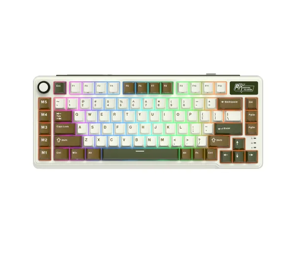 Royal Kludge RK-L75 BG Tactile Beige Switch Zielono-Brązowy