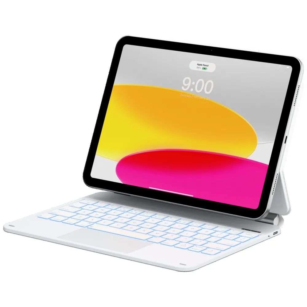 Etui na tablet Typecase Edge z klawiaturą do iPad 11" A16 2025/iPad 10.9" 2022 Biały