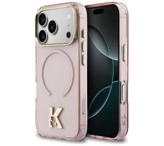 Etui Karl Lagerfeld IML K Head Logo MagSafe do iPhone 17 Pro Różowy