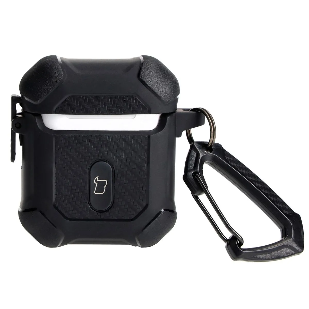 Etui na słuchawki Bizon Case Headphone Armor do AirPods 2 / 1 Czarny