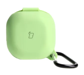 Etui na słuchawki Bizon Case Headphone Silicone do Samsung Galaxy Buds Live / Pro / Buds2 / Buds2 Pro Zielony
