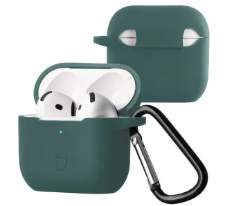 Etui na słuchawki Bizon Case Headphone Silicone do Airpods 4 Ciemnozielony