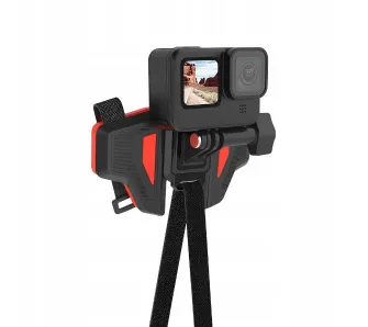 Mocowanie na kask Telesin GP-HBM-MT2 do GoPro Czarno-czerwony
