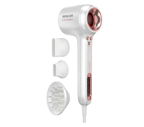 Sencor SHD 9150RS Jonizacja Dyfuzor Zimny nawiew 1500W 3 prędkości 4 temperatury