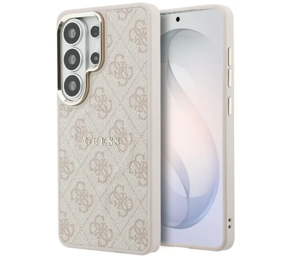 Guess 4G Embossed Ring MagSafe do Galaxy S26 Ultra Różowy