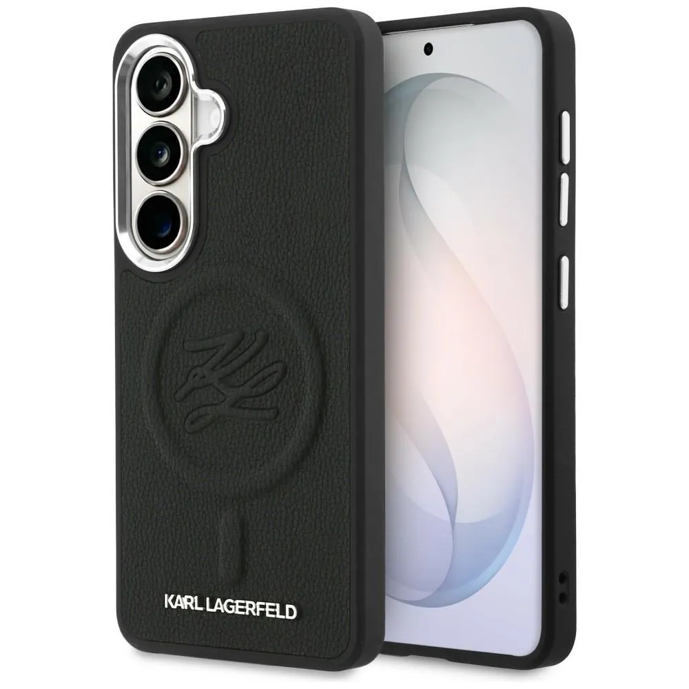 Etui Karl Lagerfeld Embossed Ring Initials MagSafe do Galaxy S26 Czarny