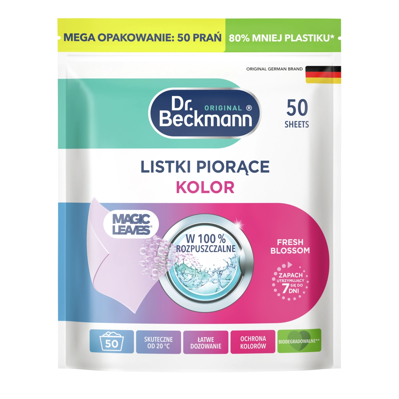 Listki piorące Dr. Beckmann FRESH BLOSSOM 50szt