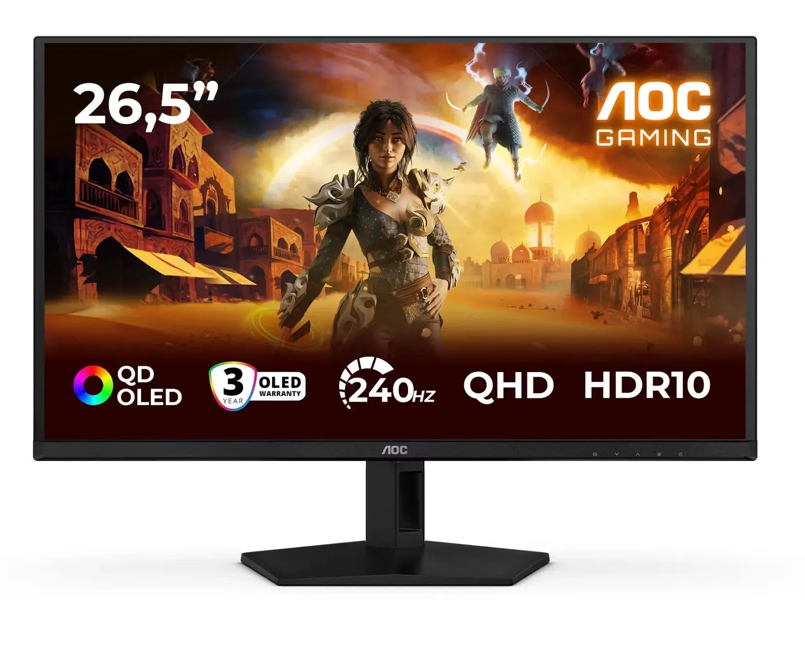 Monitor AOC Q27G41ZDF 26,5" 2K QD-OLED 240Hz 0,03ms Gamingowy