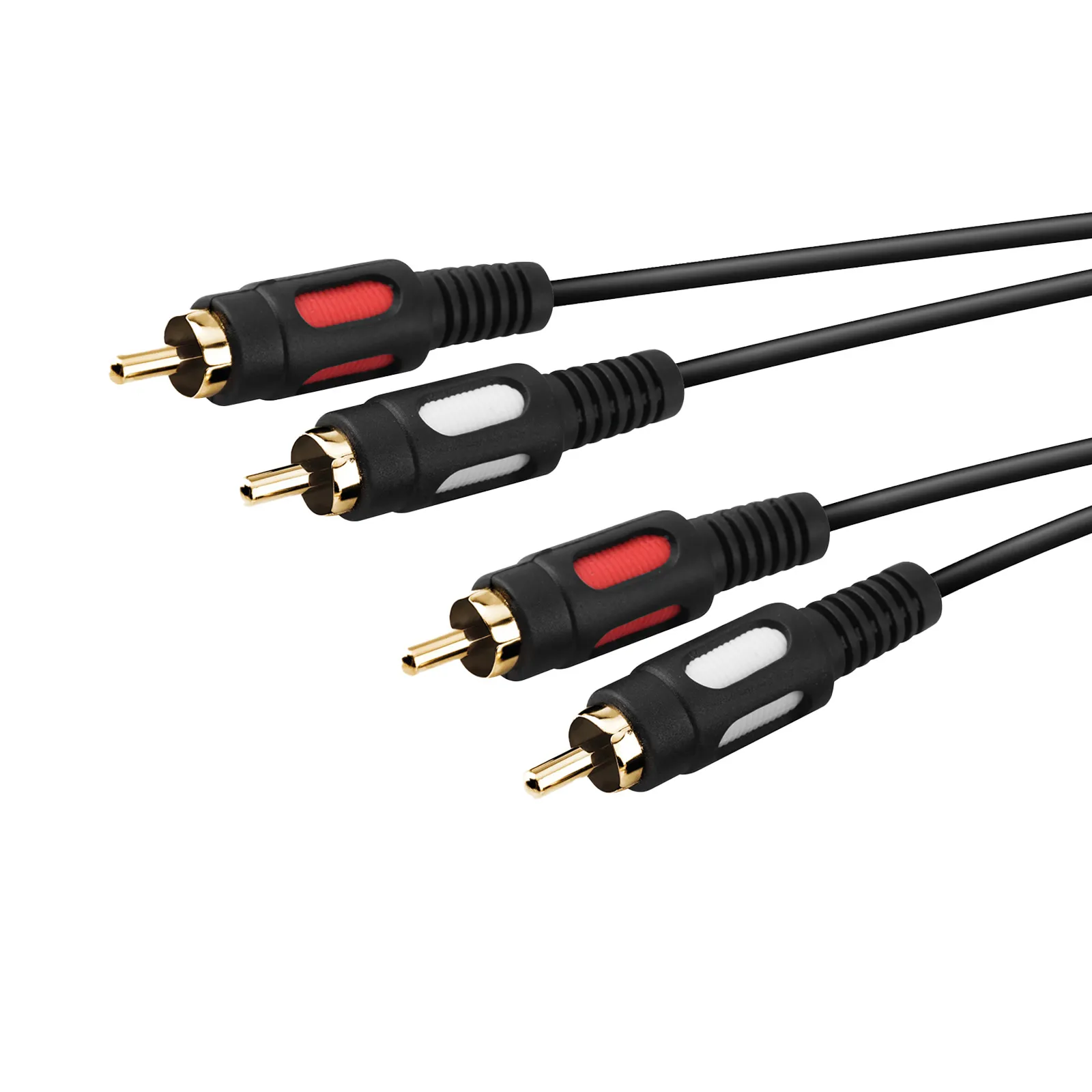Kabel  audio Vivanco VVA2RCA15MMGK 2x RCA 1,5m Czarny