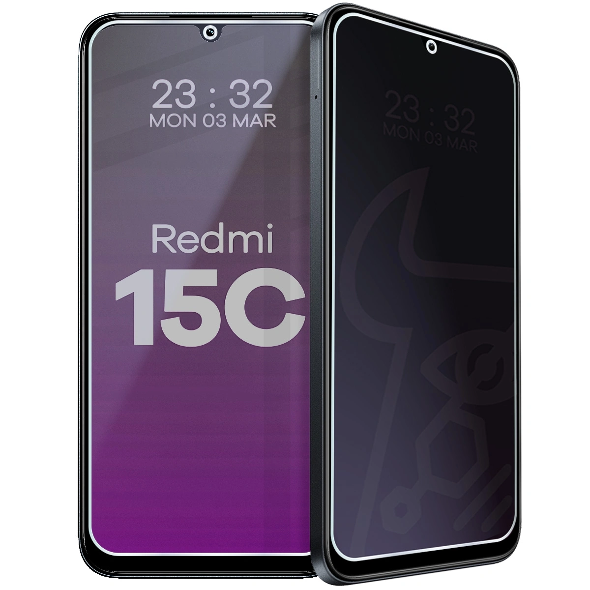 Szkło hybrydowe Bizon prywatyzujące Glass Mule Shadow do Xiaomi Redmi 15C 4G