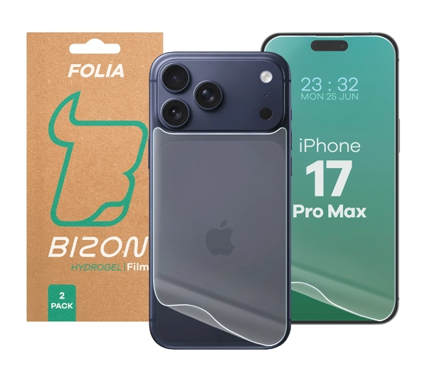Bizon na tył i przód Film Hydrogel Pack do iPhone 17 Pro Max