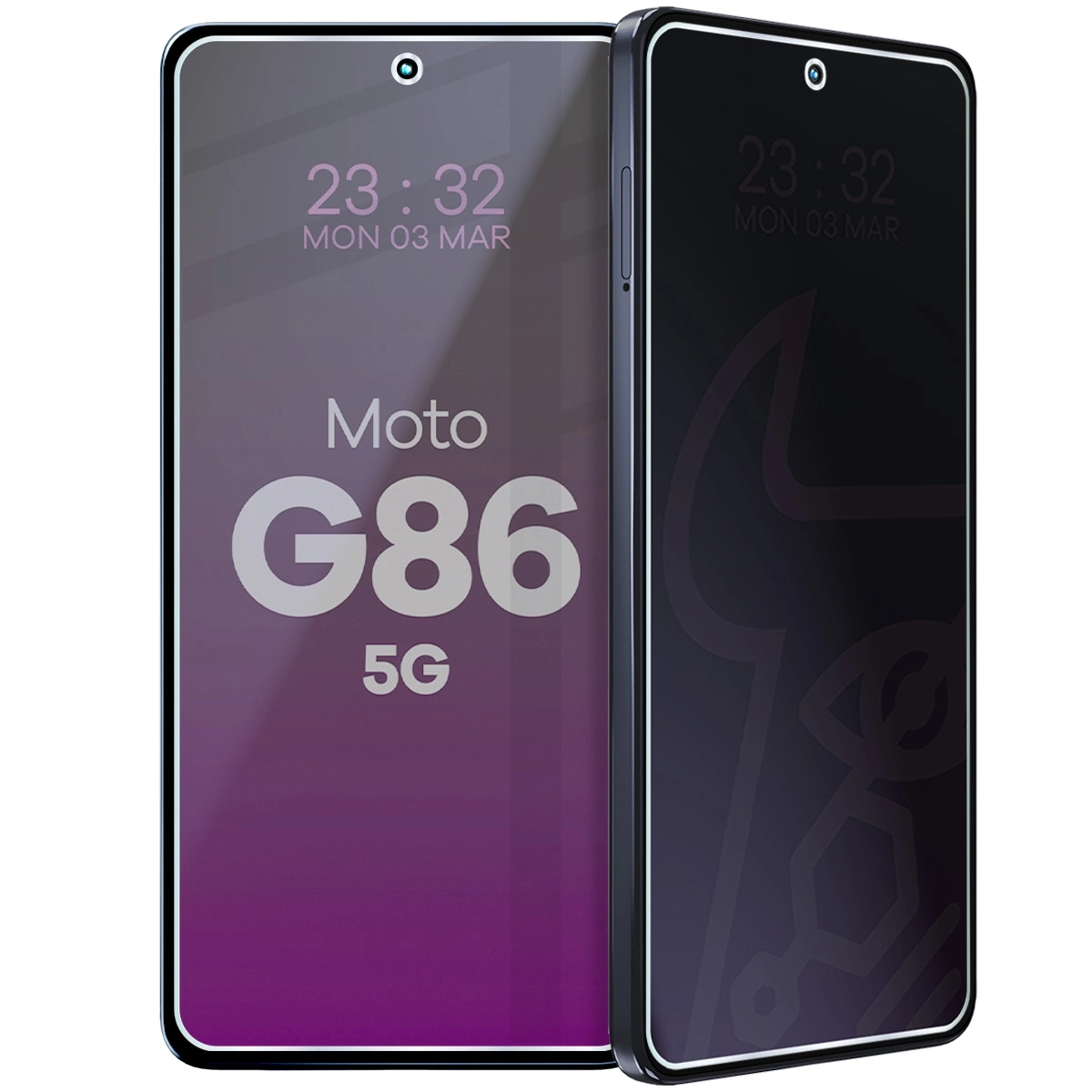 Szkło hybrydowe Bizon prywatyzujące Glass Mule Shadow do Motorola Moto G86 5G
